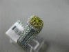 .80CT WHITE & FANCY YELLOW DIAMOND 14KT WHITE GOLD 3D SQUARE ENGAGEMENT RING SET