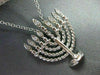 ANTIQUE .09CT DIAMOND 14KT WHITE GOLD 3D CLASSIC FILIGREE MENORAH PENDENT #2325