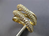 EXTRA LARGE 2.18CT DIAMOND 14KT YELLOW GOLD 3D MULTI ROW CRISS CROSS RING #28181
