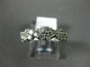 ESTATE 1.0CT DIAMOND 14KT WHITE GOLD CLASSIC INFINITY SEMI ETERNITY WEDDING RING