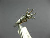 ESTATE .35CT DIAMOND PLATINUM ROUND & BAGUETTE SEMI MOUNT ENGAGEMENT RING #22410