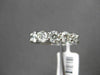 ESTATE LARGE 1.05CT DIAMOND 14K WHITE GOLD 5 STONE SHARED PRONG ANNIVERSARY RING