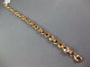 LONG 4.15CT DIAMOND & AAA MORGANITE 14K ROSE GOLD 3D OVAL X LOVE TENNIS BRACELET
