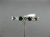 ESTATE 2.82CT ROUND DIAMOND & AAA SAPPHIRE 14KT WHITE GOLD ETERNITY RING #22274