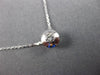 ESTATE .15CT ROUND CUT DIAMOND 14K WHITE GOLD 3D CLASSIC SOLITAIRE PENDANT #4332