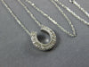 ESTATE .26CT DIAMOND 14KT WHITE GOLD CLASSIC HORSE SHOE LUCKY FUN PENDANT #26969