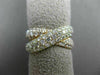ESTATE WIDE 2.04CT DIAMOND 14K YELLOW & ROSE GOLD SEMI ETERNITY ANNIVERSARY RING