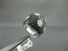 ESTATE LARGE 2.47CT BLACK & WHITE DIAMOND 18KT WHITE & BLACK GOLD FLOWER RING