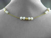 ESTATE PEARL 14KT YELLOW GOLD 3D MULTI PEARL BY THE YARD BEAD NECKLACE #24941
