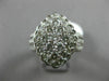 ESTATE LARGE 1.50CT DIAMOND 14KT WHITE GOLD 3D FILIGREE MARQUISE CLUSTER RING FG