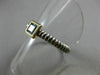 ESTATE .50CT AAA BLUE TOPAZ 925 SILVER & 14KT GOLD SQUARE SOLITAIRE RING #22033