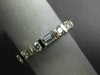 ESTATE .50CT ROUND & BAGUETTE DIAMOND 14KT WHITE GOLD ANNIVERSARY RING #18583