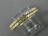ESTATE .36CT DIAMOND 18KT YELLOW & ROSE GOLD SEMI ETERNITY DOUBLE STACKABLE RING