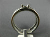 ESTATE .36CT DIAMOND 18K WHITE GOLD SEMI BEZEL SEMI MOUNT ENGAGEMENT RING #11188