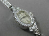 ANTIQUE 1.76CT OLD MINE DIAMOND 14K WHITE GOLD OVAL MICHAELS WATCH PRETTY #20475