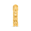 1.83CT DIAMOND 14K YELLOW GOLD 5 STONE SHARED PRONG HUGGIE HOOP HANGING EARRINGS
