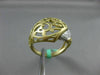 ESTATE LARGE .29CT DIAMOND 18KT TWO TONE GOLD 3D HANDCRAFTED FILIGREE MATTE RING