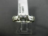 ESTATE .54CT ROUND & BAGUETTE DIAMOND 14KT WHITE GOLD 3D ANNIVERSARY RING #22477