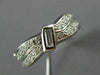 ANTIQUE 1.58CT OLD MINE DIAMOND PLATINUM DOUBLE WAVE ETERNITY FUN RING #18829