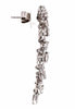 ESTATE EXTRA LARGE 5.91CT DIAMOND 18K WHITE GOLD MULTI SHAPE MULTI LEAF EARRINGS