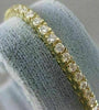 ESTATE 5.00CTW DIAMOND 14KT YELLOW GOLD LINE TENNIS BRACELET F/G VS 3MM #18411