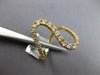 LARGE .79CT DIAMOND 18KT YELLOW GOLD 3D GRADUATING JOURNEY DOUBLE WAVE FUN RING