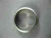 ESTATE WIDE 14KT WHITE GOLD SOLID MATTE & SHINY LOOK MENS WEDDING RING #1321