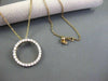 ESTATE LARGE 1.65CT DIAMOND 14K ROSE GOLD CIRCLE OF LIFE PENDANT SIMPLY STUNNING