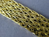 ESTATE WIDE & LONG 18KT YELLOW GOLD 3D FOUR ROW BYZANTINE BRACELET #19791