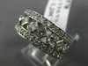 WIDE 1.20CT ROUND & PRINCESS DIAMOND 14KT WHITE GOLD 3D FILIGREE LOVE RING #1357