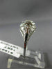 ANTIQUE .15CT DIAMOND 14KT WHITE GOLD 3D CLASSIC FILIGREE ENGAGEMENT RING #19970