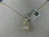 ESTATE .49CT DIAMOND 18KT ROSE GOLD 3D ROUND & BAGUETTE HALO CLUSTER PENDANT
