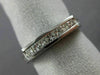 ESTATE .45CT PRINCESS DIAMOND 14KT WHITE GOLD FILIGREE ANNIVERSARY RING #10360