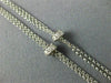 LARGE 3.76CT WHITE & PINK DIAMOND 18K WHITE & ROSE GOLD CLUSTER CIRCLE NECKLACE