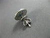 ANTIQUE 1.45CT DIAMOND & AAA SAPPHIRE 18KT WHITE GOLD 3D FLOWER EARRINGS #10817