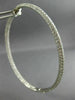 ESTATE WIDE & EXTRA LARGE 8.26CT DIAMOND 14K WHITE GOLD INSIDE OUT HOOP EARRINGS