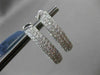 ESTATE LARGE 5.62CT DIAMOND 18KT WHITE GOLD MULTI ROW DOUBLE SIDED HOOP EARRINGS