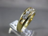 ESTATE LARGE 1.61CT DIAMOND 14KT YELLOW GOLD 7 STONE CHANNEL ANNIVERSARY RING