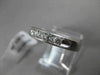 ESTATE .50CT ROUND DIAMOND 14KT WHITE GOLD 5 STONE CHANNEL ANNIVERSARY RING