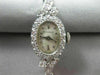 ANTIQUE 1.76CT OLD MINE DIAMOND 14K WHITE GOLD OVAL MICHAELS WATCH PRETTY #20475