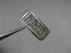 ESTATE WIDE 1.25CT PRINCESS CUT DIAMOND 18KT WHITE GOLD INVISIBLE RING #9321