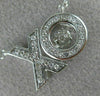 ESTATE .15CT DIAMOND 14K WHITE GOLD 3D DANCING DIAMOND XO FLOATING LOVE NECKLACE