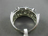 ESTATE WIDE .33CT DIAMOND 14KT WHITE GOLD 3D FILIGREE MILGRAIN ANNIVERSARY RING