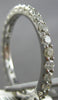 1CT DIAMOND 14KT WHITE GOLD 3D ROUND SHARED PRONG 2MM ETERNITY ANNIVERSARY RING