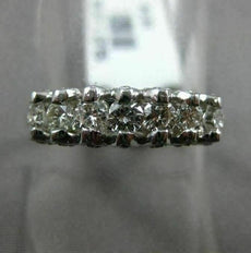 ESTATE .65CT ROUND DIAMOND 14KT WHITE GOLD 7 STONE WEDDING ANNIVERSARY RING 5mm