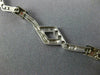 ANTIQUE 1CT DIAMOND 14K WHITE GOLD 3D CLASSIC LINK ITALIAN NECKLACE #15797