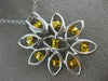 ESTATE EXTRA LARGE 2.41CT WHITE & FANCY YELLOW DIAMOND 18K TWO TONE GOLD PENDANT