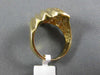 ESTATE LARGE .28CT DIAMOND 14KT YELLOW GOLD 3D CLASSIC WAVE COCKTAIL RING #18689