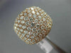 ESTATE LARGE 3.18CT DIAMOND 18KT ROSE GOLD PAVE CLASSIC WEDDING ANNIVERSARY RING