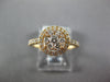 ESTATE .54CT DIAMOND 18KT ROSE GOLD CLUSTER ROUND HALO FILIGREE FRIENDSHIP RING